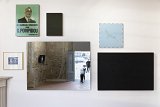  Les républicains indépendants avec G. Pompidou, 2013 Affiche, vernis, or, bois, 78 x 58 x 4 cm La Colombe, 2007 Série Constellations, miroir, judas Paradis, 2003 Tirage Lambda sur aluminium, 60 x 60 cm Europa, 2019 Chêne, mdf, crépi, acrylique, 139 × 92,5 cm