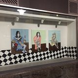  Étude New-yorkaise, 2018 Bâtons d'huile sur toile, 140 x 100 cm Au nord de l'Italie, 2018 Bâtons d'huile sur toile, 140 x 100 cm Vers la Lombardie, 2018 Bâtons d'huile sur toile, 140 x 100 cm