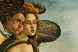 Détail retouché de La Naissance de Vénus de Boticelli (1484-85)
