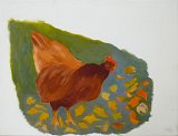 {Les poules, même en peinture (9)}, 2019