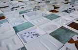 Détail des 365 pièces installées dans l'atelier