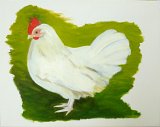 {Les poules, même en peinture (5)}, 2019