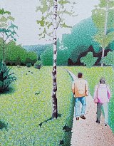 {Une clairière sous un ciel gris}, 2020