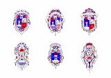 Recherche pour la production des armoiries du Caylus Culture Club pour l'édition du fanzine réalisé avec Stéphane Rouet, Disparate, Bordeaux