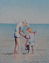 {Grand-père et petite-fille}, 2020