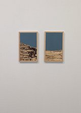 Peinture sur bois et bois raboté, 30 x 40 cm