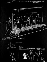 {Mur d'expressions sur les mouvements du quotidien des gens}