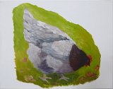 {Les poules, même en peinture (18)}, 2019