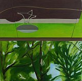 {Paysage, reflet, la table de jardin,} 2009
