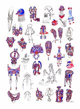 {Les masques du Caylus Culture Club}, 2021