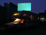 Installation vidéo Plein air, Le Collectionneur à la Fabrique Pola, Bordeaux