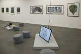 Vue de l'exposition À dessein (métis, récit, climat), Espace d'art Khiasma, Les Lilas, 2016.