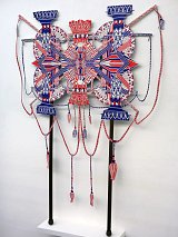  Mandala, 2014 Feutre sur papier découpé, carton et bois, 140 x 100 cm Objet utilisé lors de l'Intronisation au Club I et II