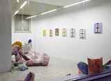 Vue de l'exposition Wibber glurp zark !, Komplot à Château Nour, Anderlecht (B), 2019