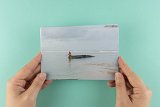 Edition de cartes postales à partir d'une sélection de photographies de la série Nos châteaux de sable ne meurent pas avec l'été