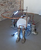 Vue de l'exposition {{Fantômes dans la machine,}} Frac Limousin, Limoges, 2015