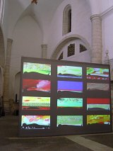 Vue de l'exposition à l'Église San Andrès