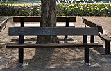 {4 bancs publics,} Chatou, 2011