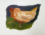 {Les poules, même en peinture (8)}, 2019