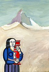 {Femme tenant un vase (d'après Léger)}
