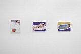 De gauche à droite : La corbeille de fruits, 2020 Pastel à l'huile, 24 x 18 cm Collection privée Le cauchemar, 2020 Pastel à l'huile, 18 x 24 cm Collection privée Le bain, 2020 Pastel à l'huile, 18 x 24 cm Collection privée