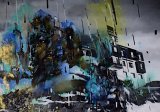 {L'obscurité avance et double sa noirceur} 