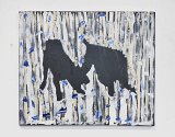 {Deux chiens dans une forêt de bouleaux}, 2017
