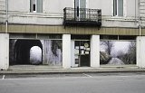 Vue de l'installation de la série Couvent de Massip - Sans titre 4, exposition de fin de résidence, dans le cadre de L'Autre Festival organisé par l'association « Derrière le Hublot », Capdenac gare (Aveyron), 2015