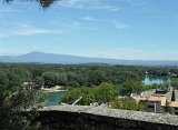 Photographie de vacances, le Mont Ventoux vu depuis le Palais des Papes, 2019