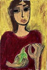 {La femme à la poire}, 2021