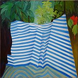 {La toile rayée bleu/blanc,} 2016