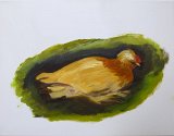{Les poules, même en peinture (3)}, 2019