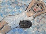 {Le lit au chat noir}, 2021