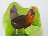 {Les poules, même en peinture (13)}, 2019