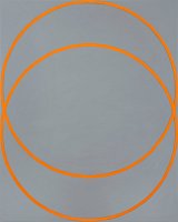 {Two Orange Circles,} 2019 