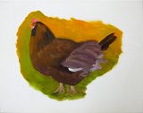 {Les poules, même en peinture (4)}, 2019