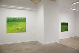  L'étoile du berger, 2020 (à droite) Huile sur toile, 100 x 120 cm Collection privée