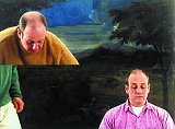 Yves Chaudouët pendant le tournage de la vidéo, 1995