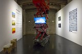 Vue de l'exposition collective Le Pavillon, restitution de la résidence de création internationale CAPC musée d'art contemporain, Bordeaux, 2018