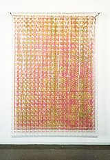 {Parterre en rideau rose,} 2001