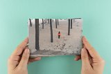 Edition de cartes postales à partir d'une sélection de photographies de la série Nos châteaux de sable ne meurent pas avec l'été