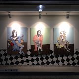 Étude New-yorkaise, 2018 Bâtons d'huile sur toile, 140 x 100 cm Au nord de l'Italie, 2018 Bâtons d'huile sur toile, 140 x 100 cm Vers la Lombardie, 2018 Bâtons d'huile sur toile, 140 x 100 cm
