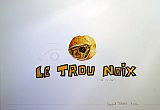 {Théorie du Trou Noix,} 2014 (série de deux dessins)