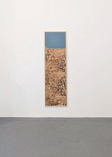 Peinture sur bois et bois raboté, 50 x 175 cm