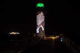 Vue de l'installation {Manifestation interdite sur un phare, 3 octobre 2016} 