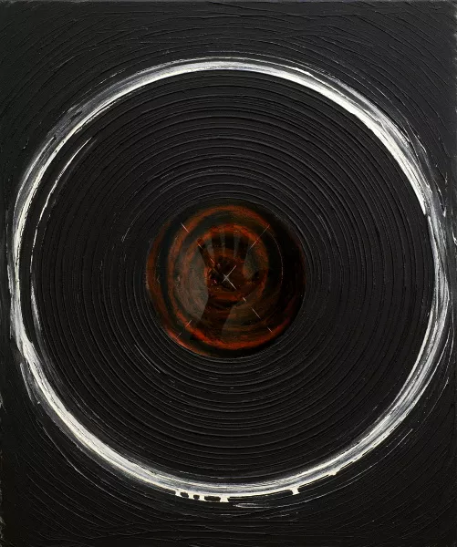 {Terres - Mains soufflées au centre}, 2008
